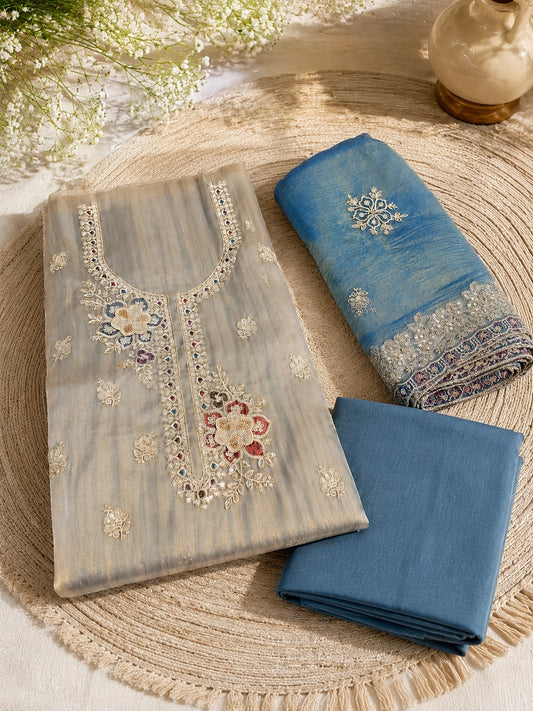 Elegant Crushed Shimmer Suit Set