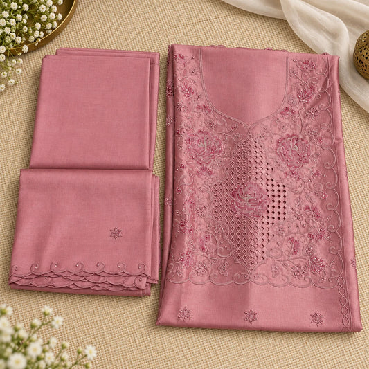 Regal Monotone Suit with Bead Work